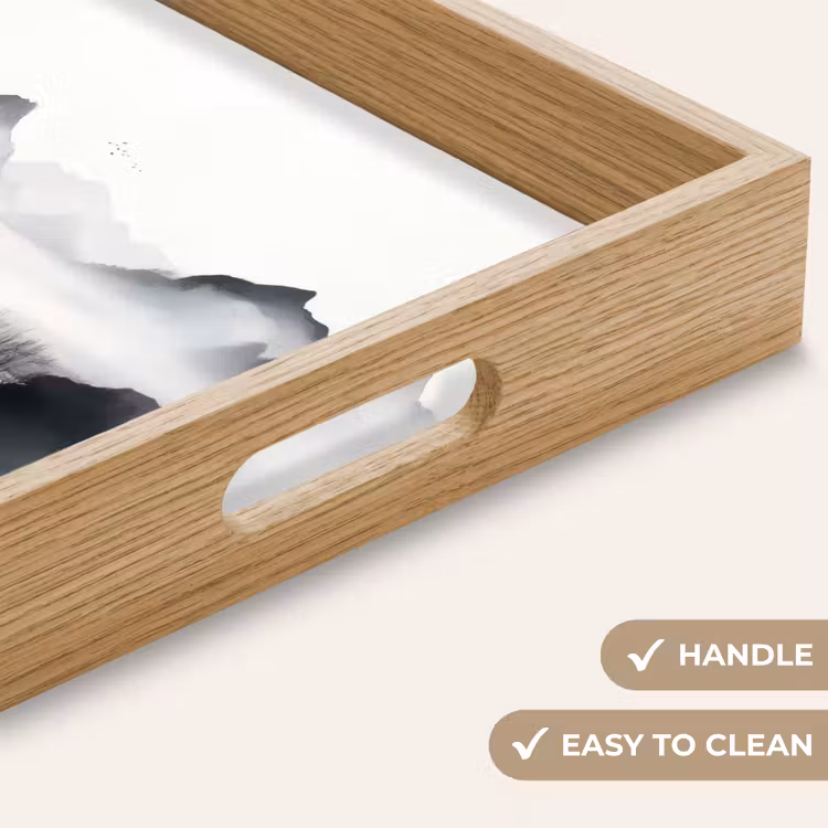 Tray - Mountains - Misty - Water - White — 9