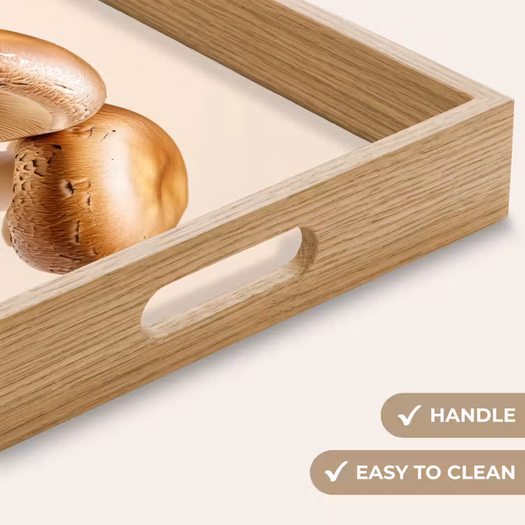 Tray - Mushrooms - Soft - Beige — 9