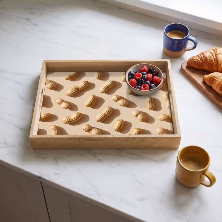 Tray - Peanuts - Pattern - Beige — 3