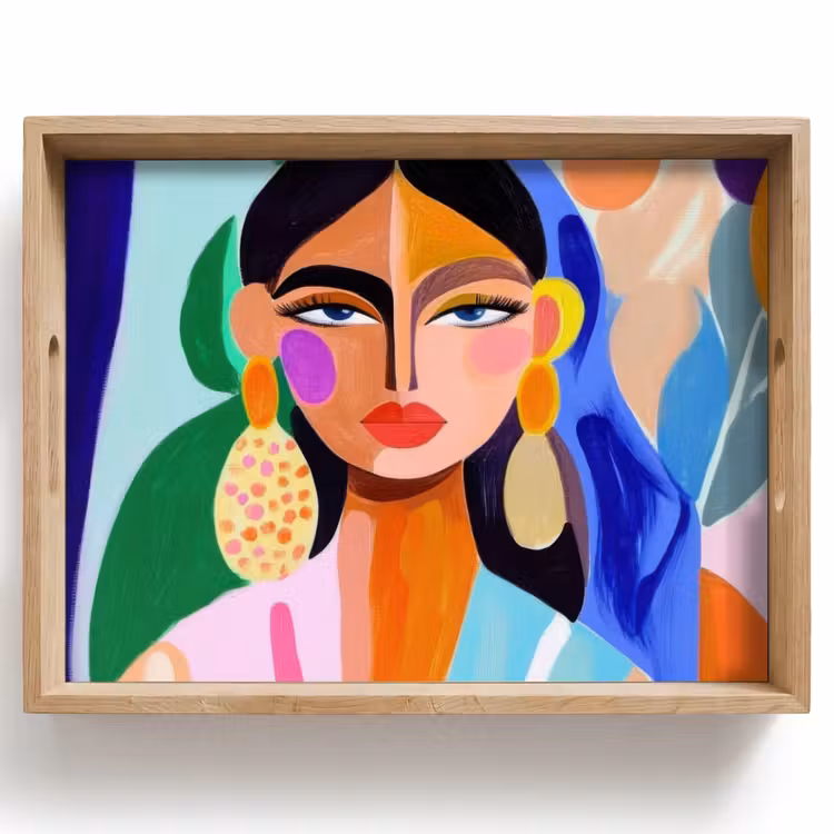 Tray - Portrait - Woman - Modern — 1