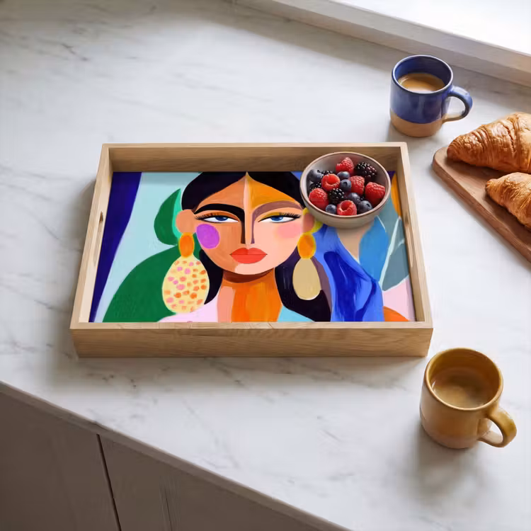 Tray - Portrait - Woman - Modern — 3