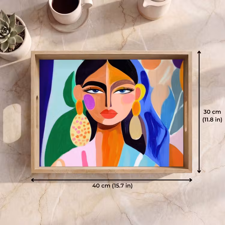 Tray - Portrait - Woman - Modern — 7