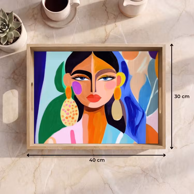 Tray - Portrait - Woman - Modern — 8