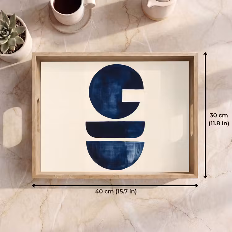 Tray - Shapes - Blue - Abstract — 7