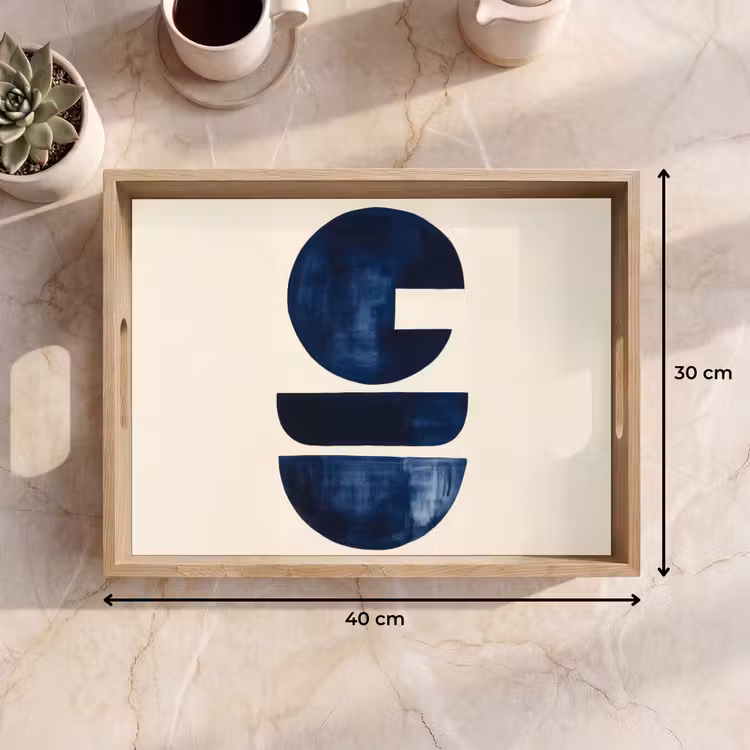 Tray - Shapes - Blue - Abstract — 8