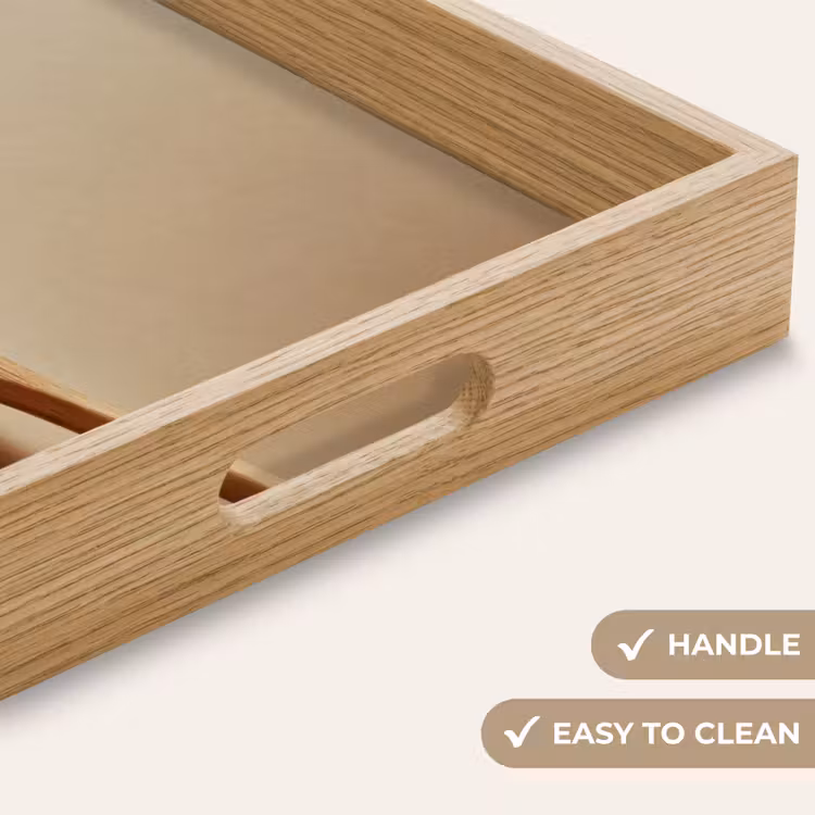Tray - Spoon - Rice - Wood - Beige — 9