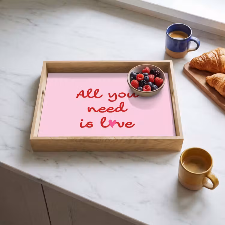 Tray - Text - Pink - Love - Heart — 3
