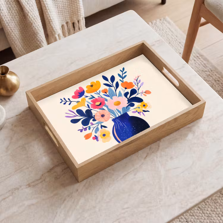 Tray - Vase - Flowers - Bouquet — 2