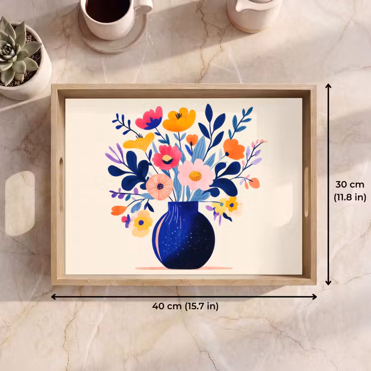 Tray - Vase - Flowers - Bouquet — 7