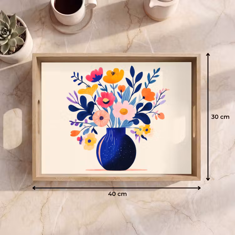 Tray - Vase - Flowers - Bouquet — 8