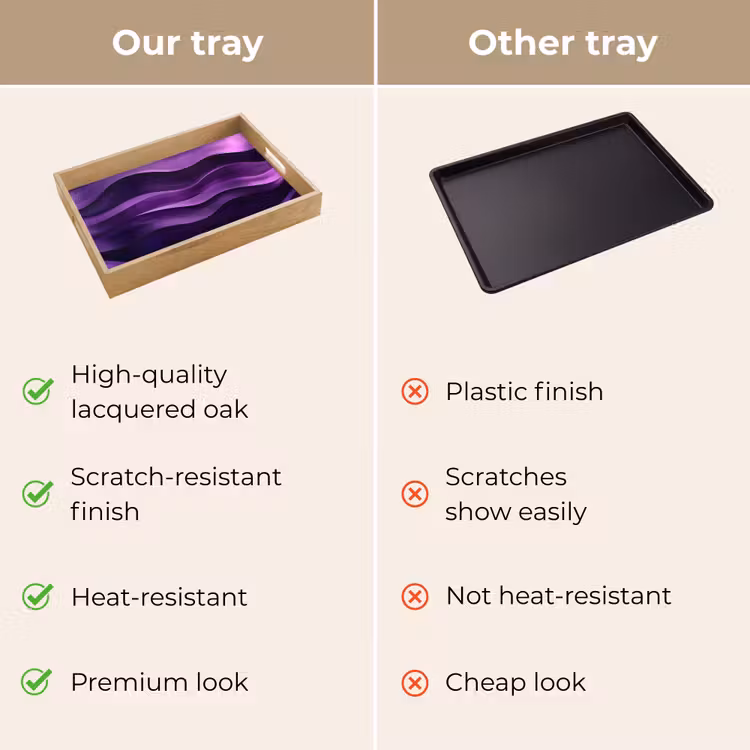 Tray - Waves - Abstract - Purple — 10