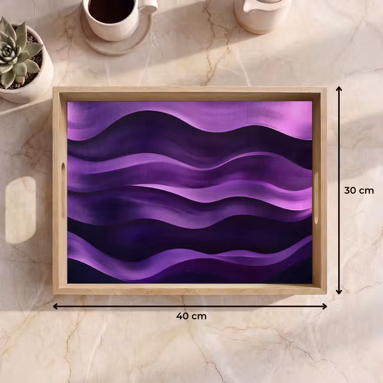 Tray - Waves - Abstract - Purple — 8