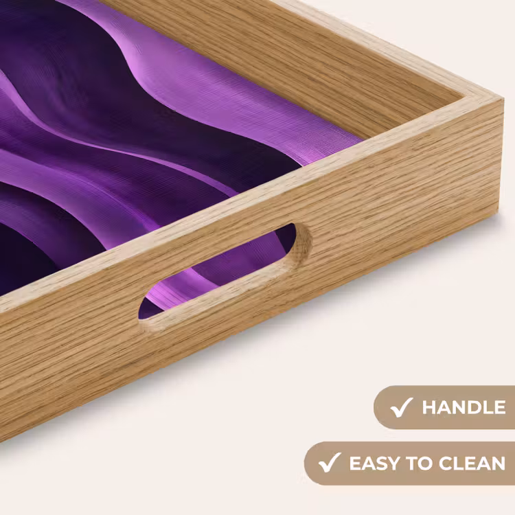 Tray - Waves - Abstract - Purple — 9