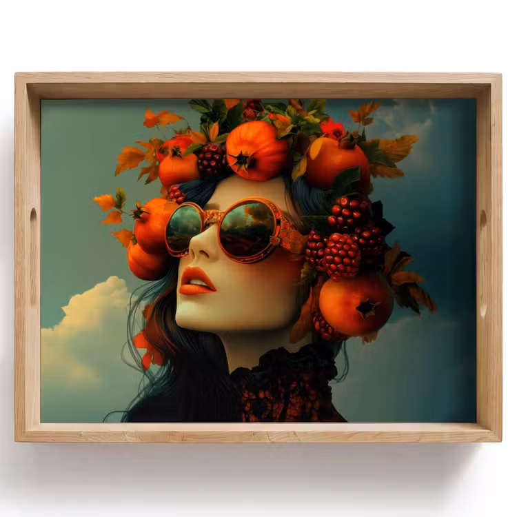 Tray - Woman - Pomegranate - Autumn - Sunglasses — 1