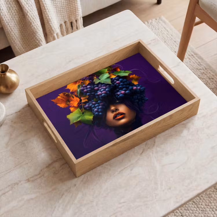 Tray - Woman - Purple - Grapes — 2