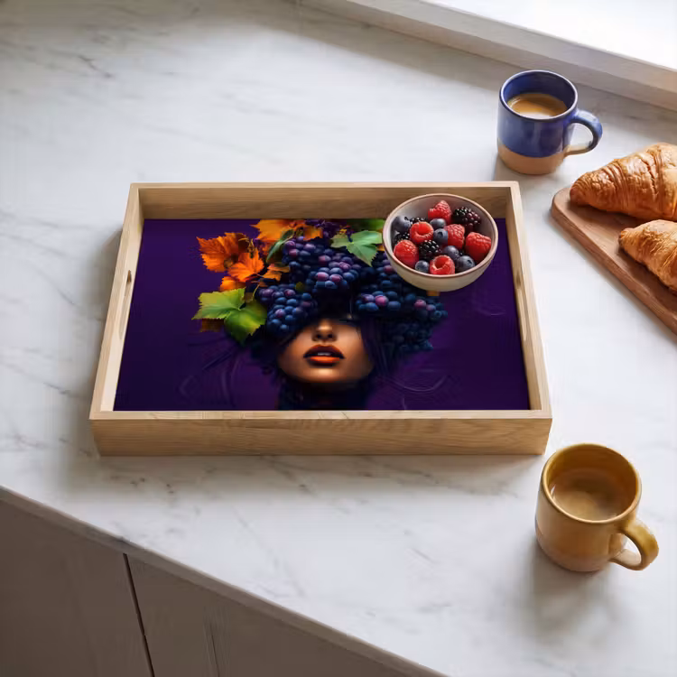 Tray - Woman - Purple - Grapes — 3
