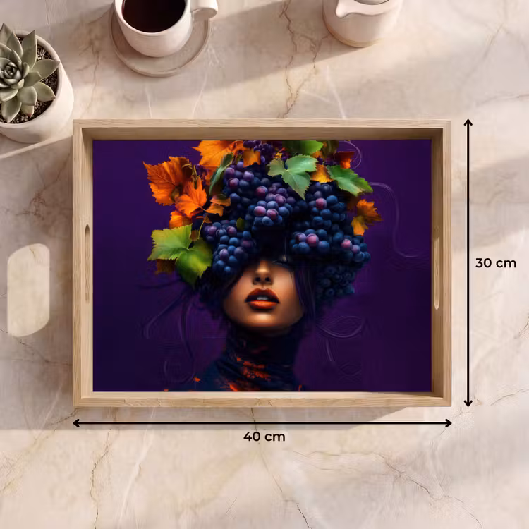 Tray - Woman - Purple - Grapes — 8
