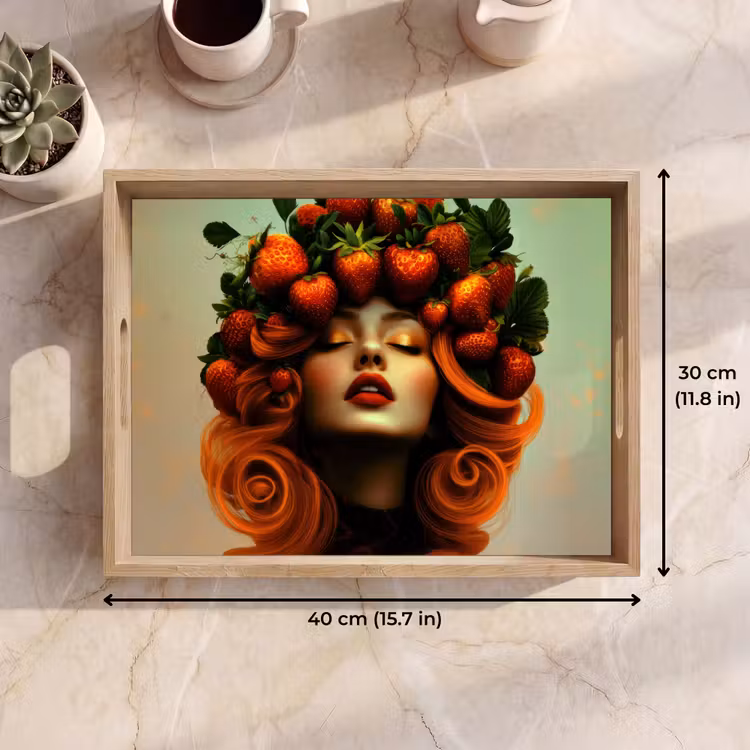 Tray - Woman - Strawberries - Crown — 7
