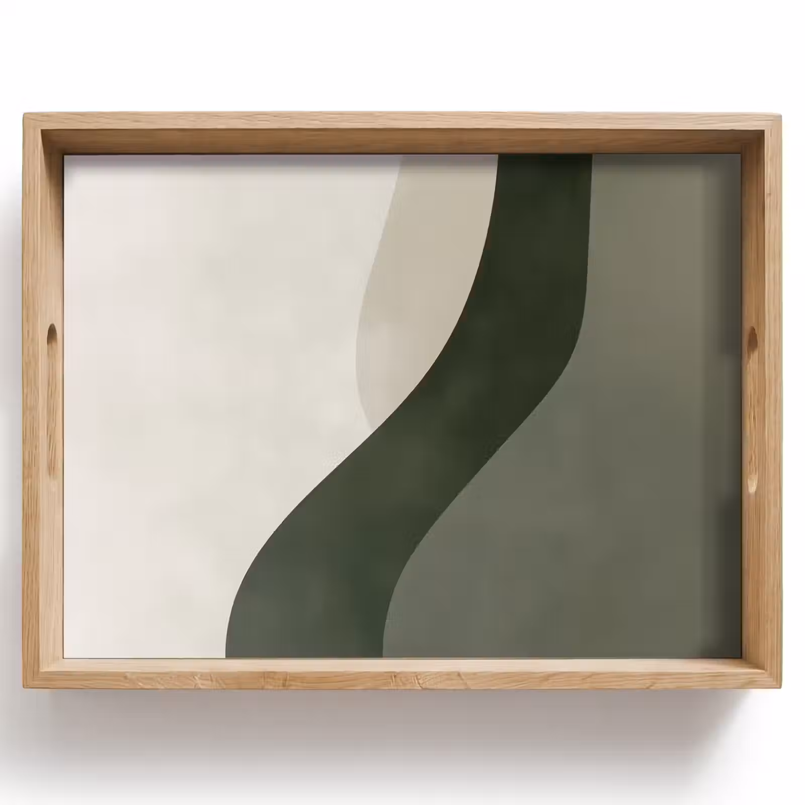Tray - Japandi - Green - Abstract - Modern — 1