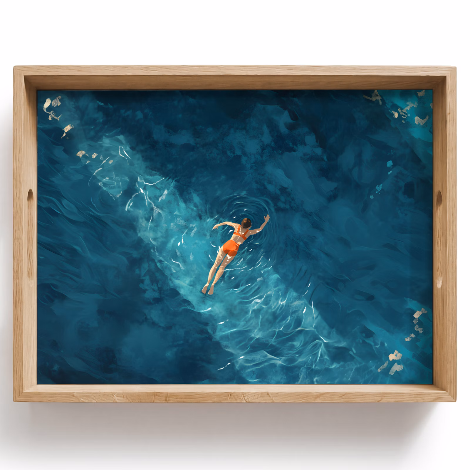 Tray - Woman - Water - Bikini - Orange — 1