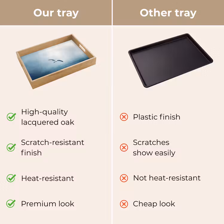 Tray - Gull - White - Sea - Misty — 10