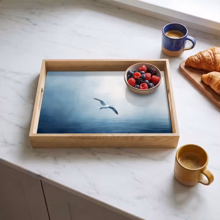 Tray - Gull - White - Sea - Misty — 3