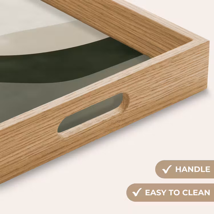 Tray - Japandi - Green - Abstract - Modern — 9