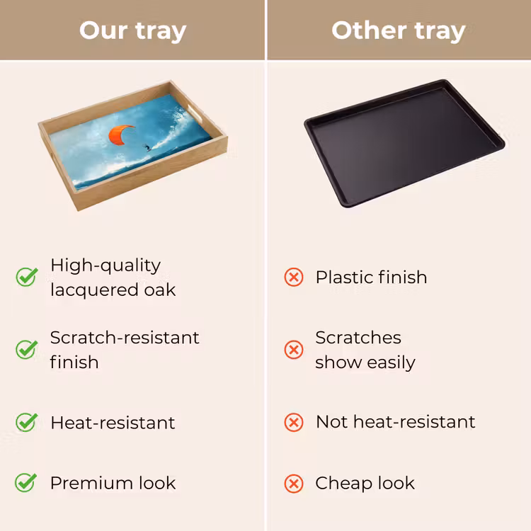 Tray - Kitesurfer - Orange - Sea - Sky — 10