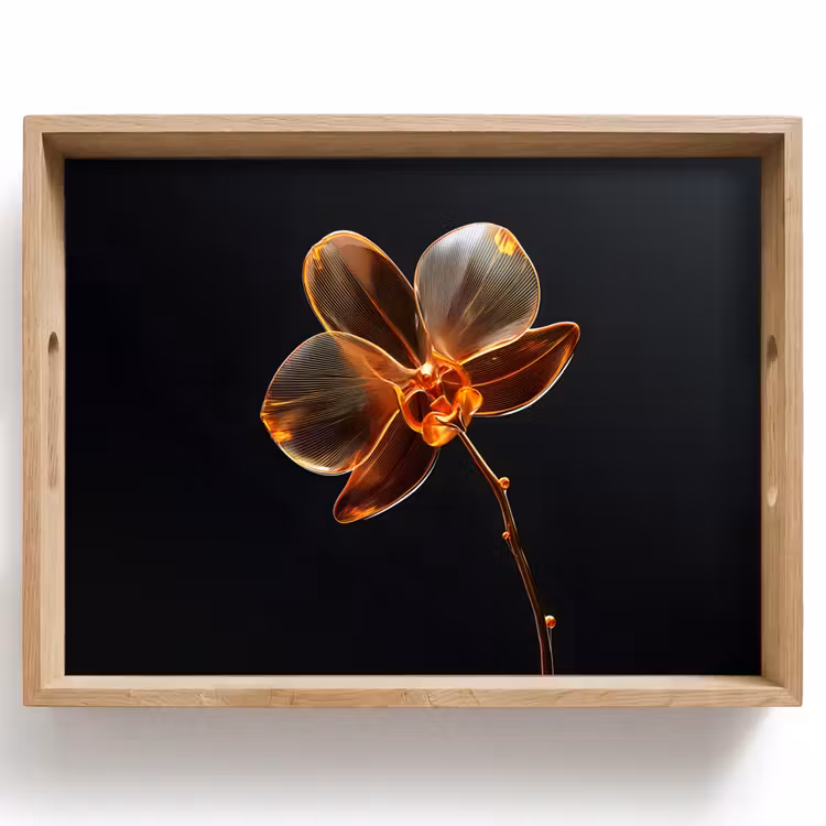 Tray - Orchid - Transparent - Flower — 1