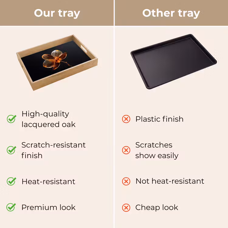 Tray - Orchid - Transparent - Flower — 10