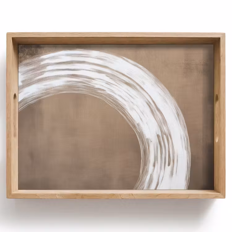 Tray - Paint - Brown - Japandi — 1