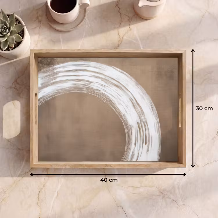 Tray - Paint - Brown - Japandi — 8