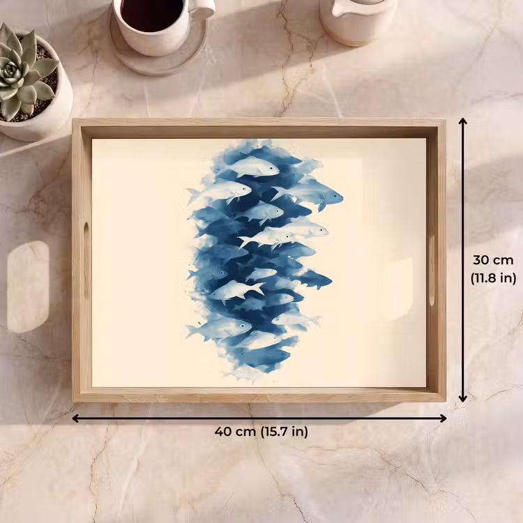 Tray - Pisces - Minimalist - Blue — 7