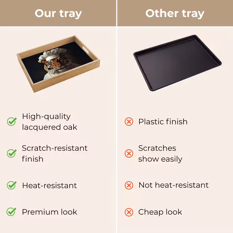 Tray - Tiger - Chef's Clothing - Brown — 10