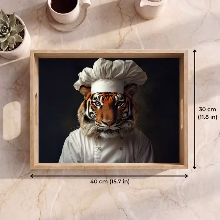 Tray - Tiger - Chef's Clothing - Brown — 7