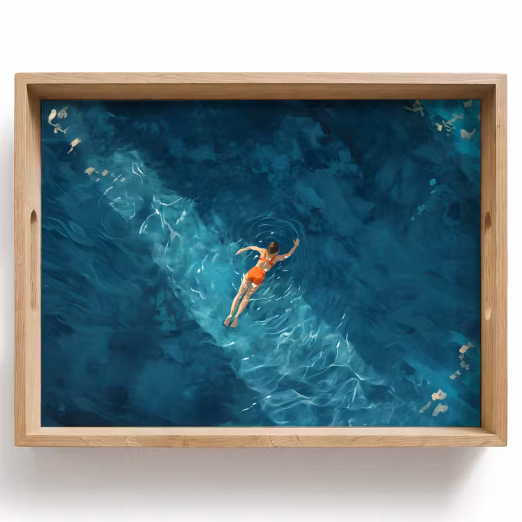 Tray - Woman - Water - Bikini - Orange — 1