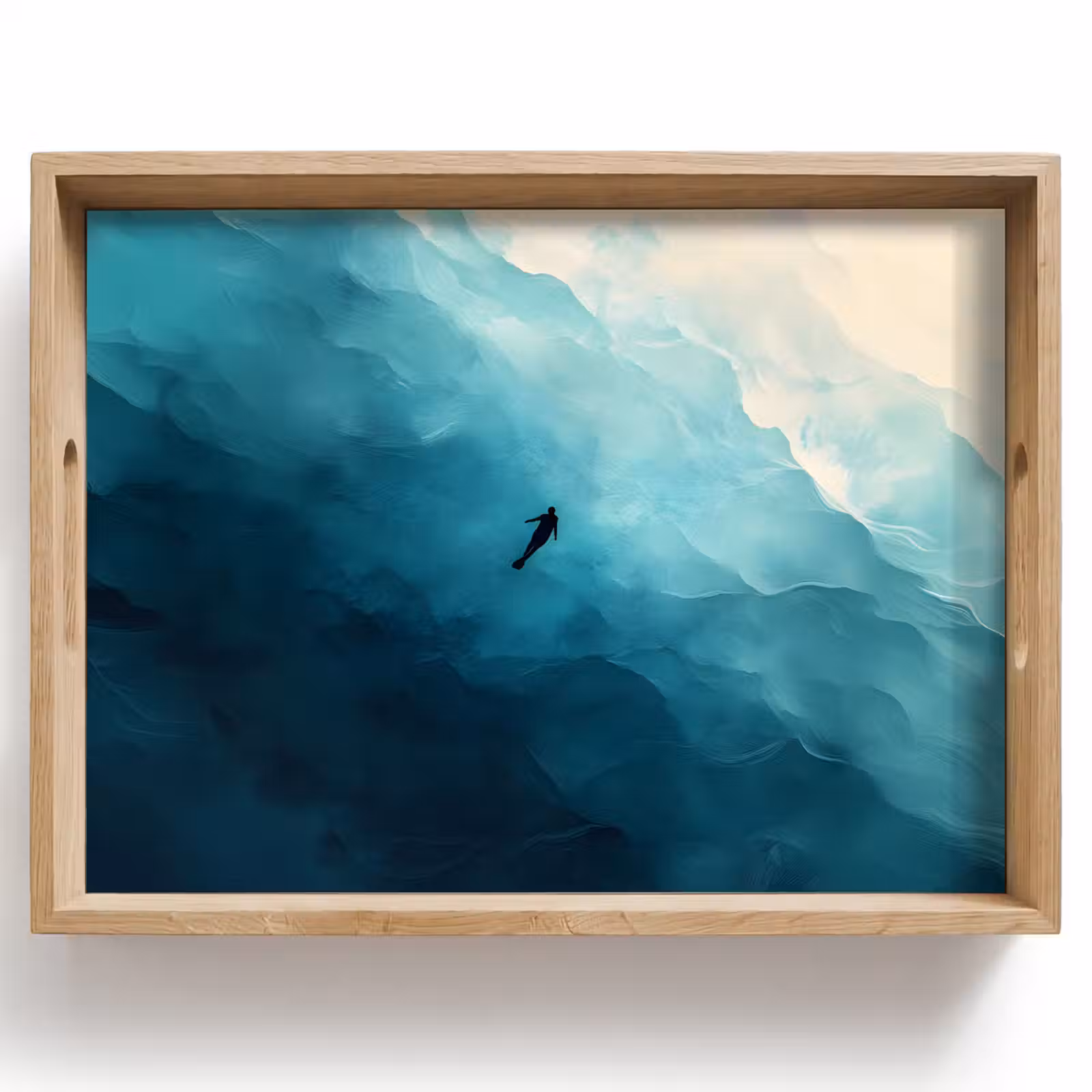 Tray - Sea - Silhouette - Abstract - Blue — 1