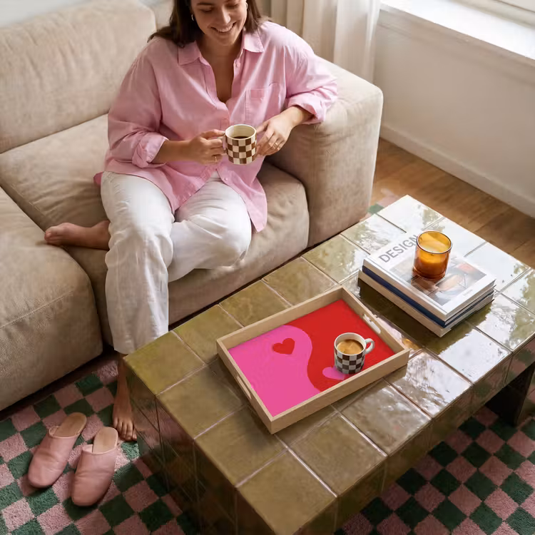 Tray - Minimalist - Red - Pink - Hearts — 4