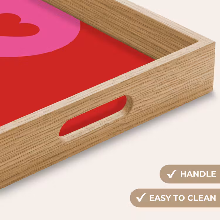 Tray - Minimalist - Red - Pink - Hearts — 9