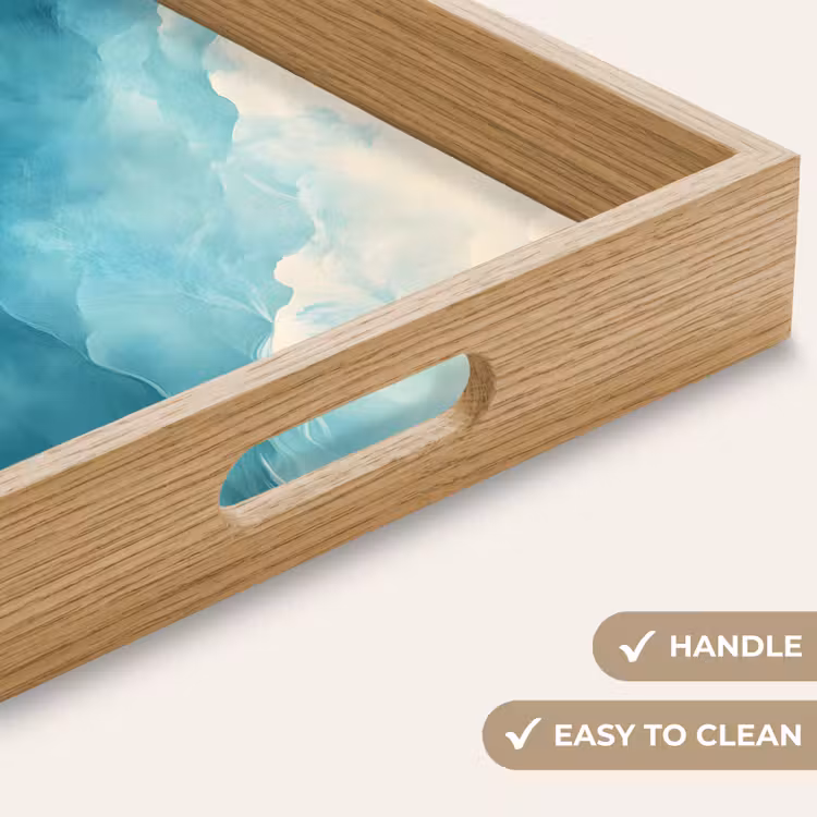 Tray - Sea - Silhouette - Abstract - Blue — 9