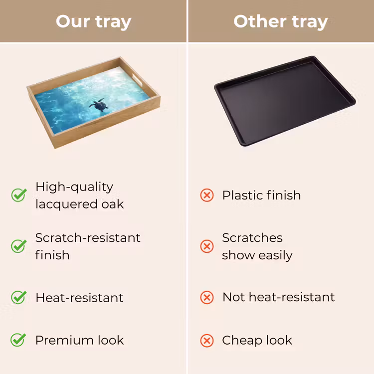 Tray - Turtle - Sea - Blue - Glare — 10