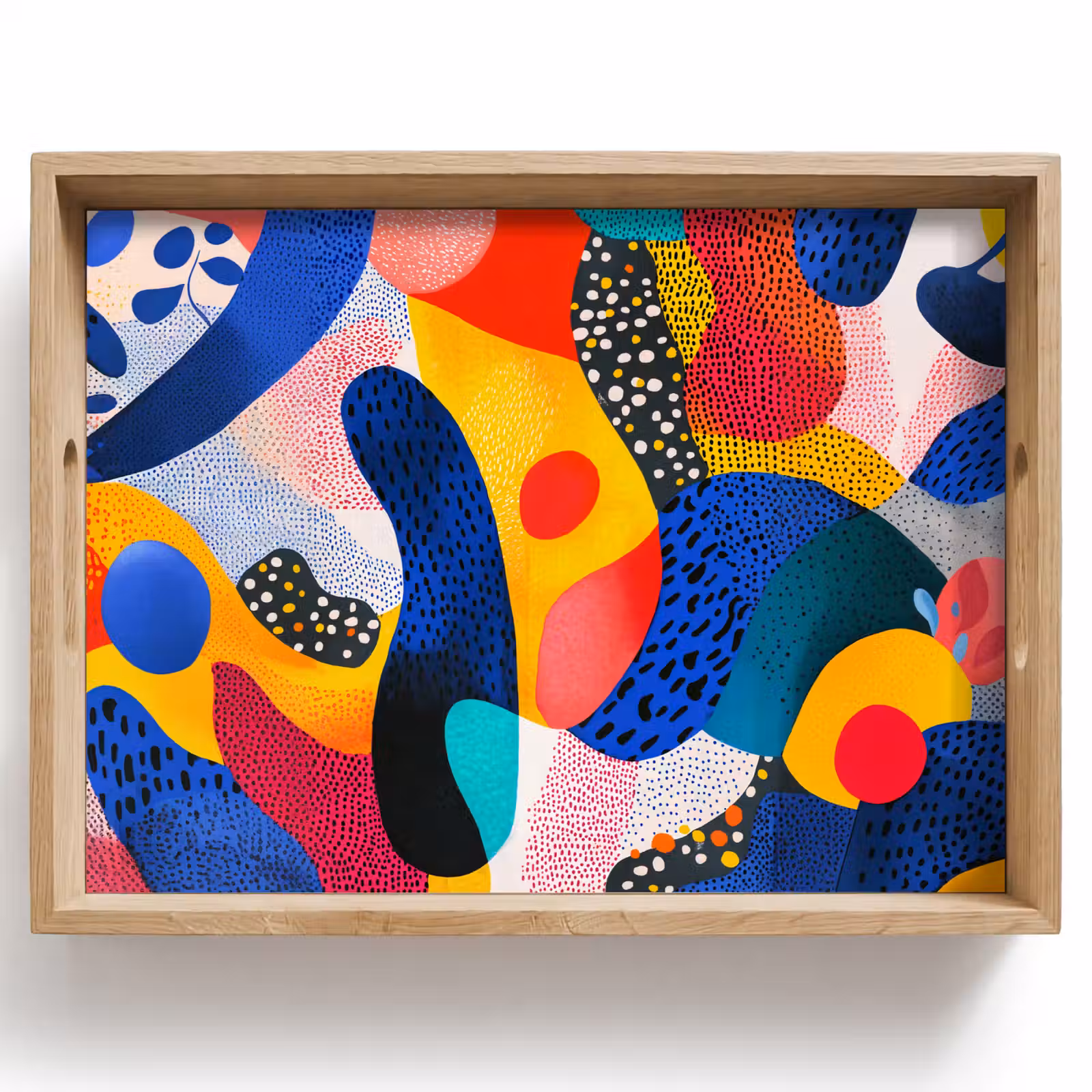 Tray - Shapes - Abstract - Dots - Blue — 1
