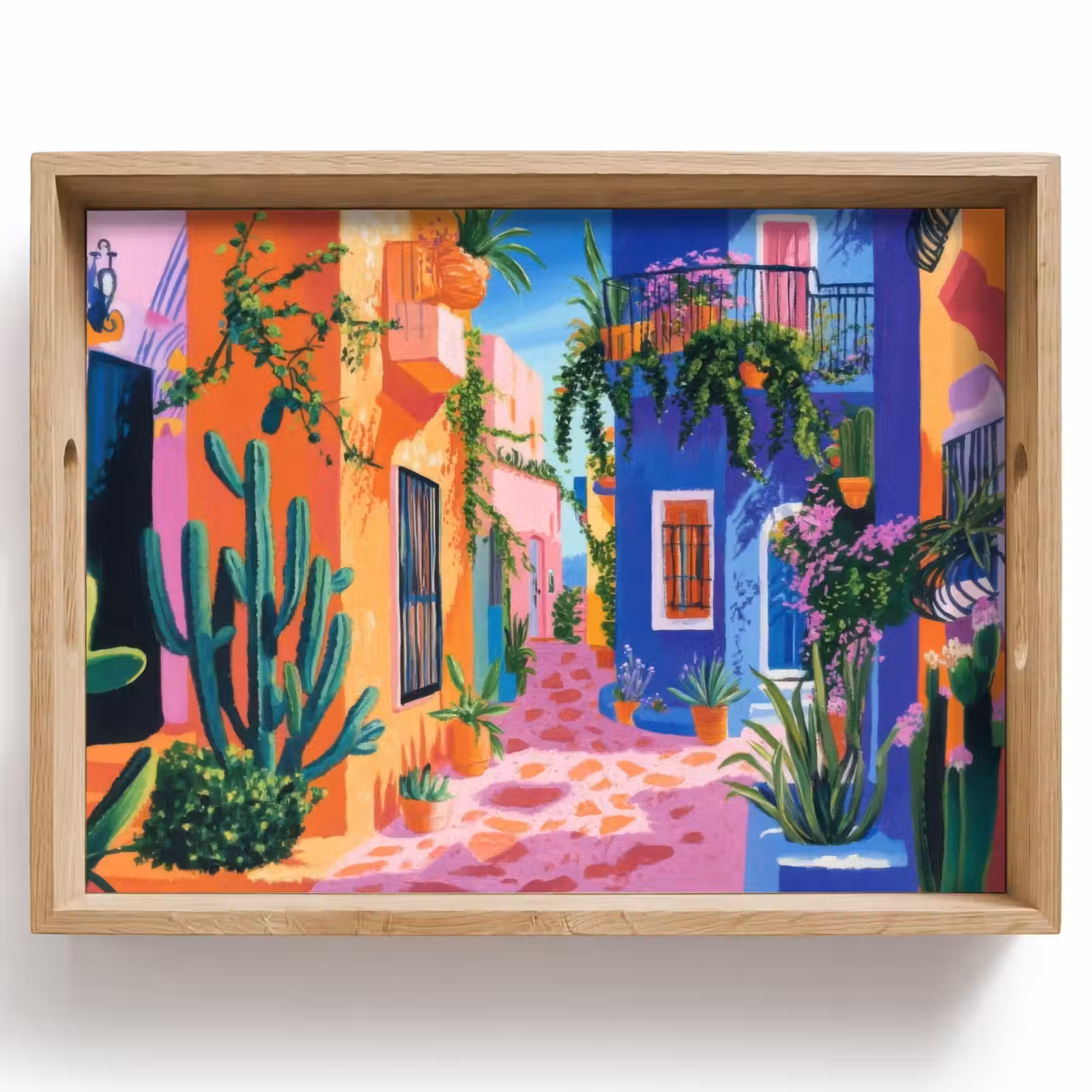 Tray - Yellow - Blue - Orange - House — 1