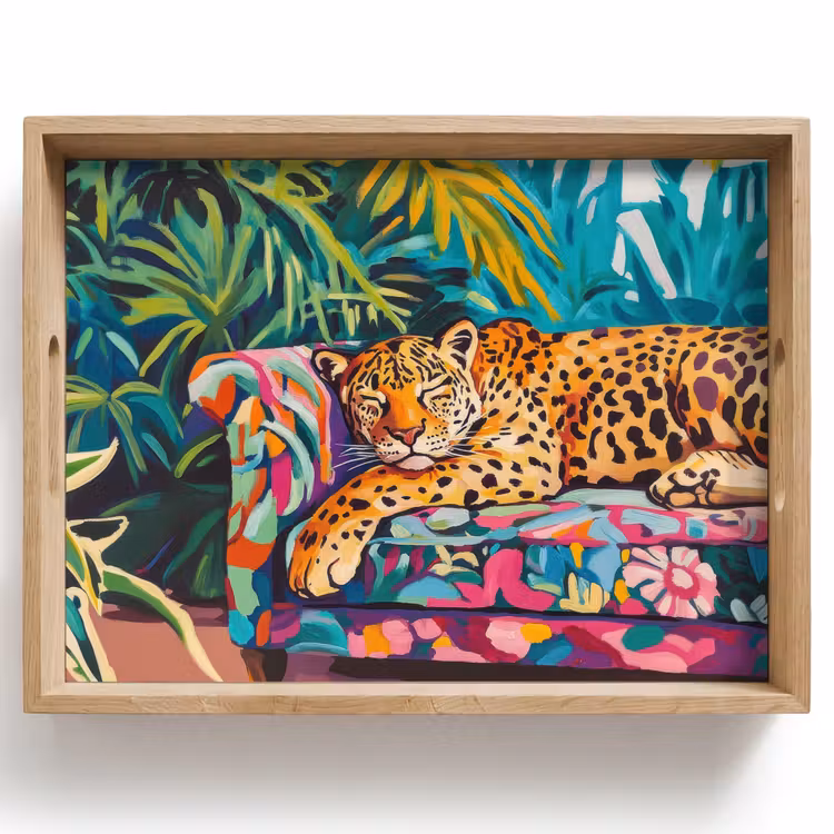 Tray - Leopard - Colorful - Tropical — 1