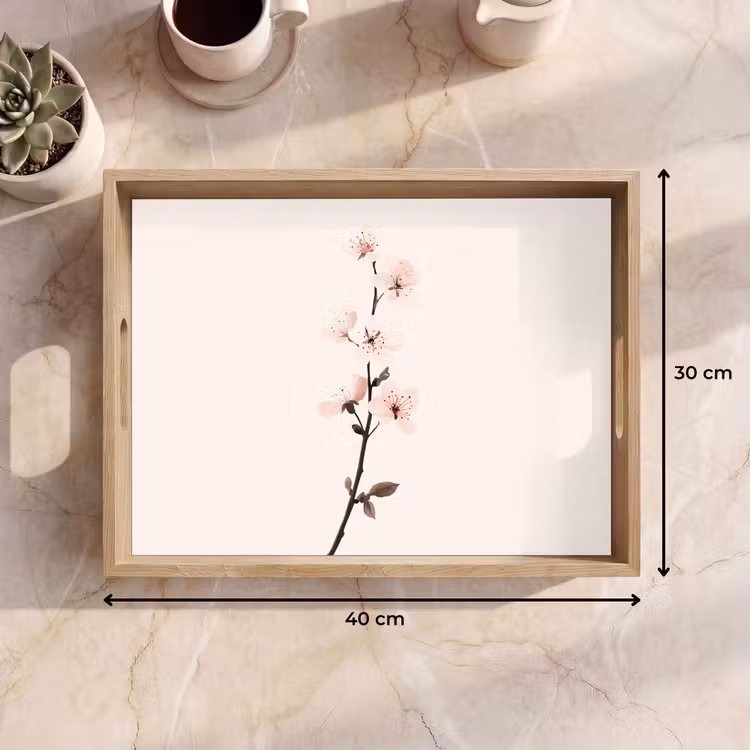 Tray - Minimalist - Blossom - Branch - Pink — 8