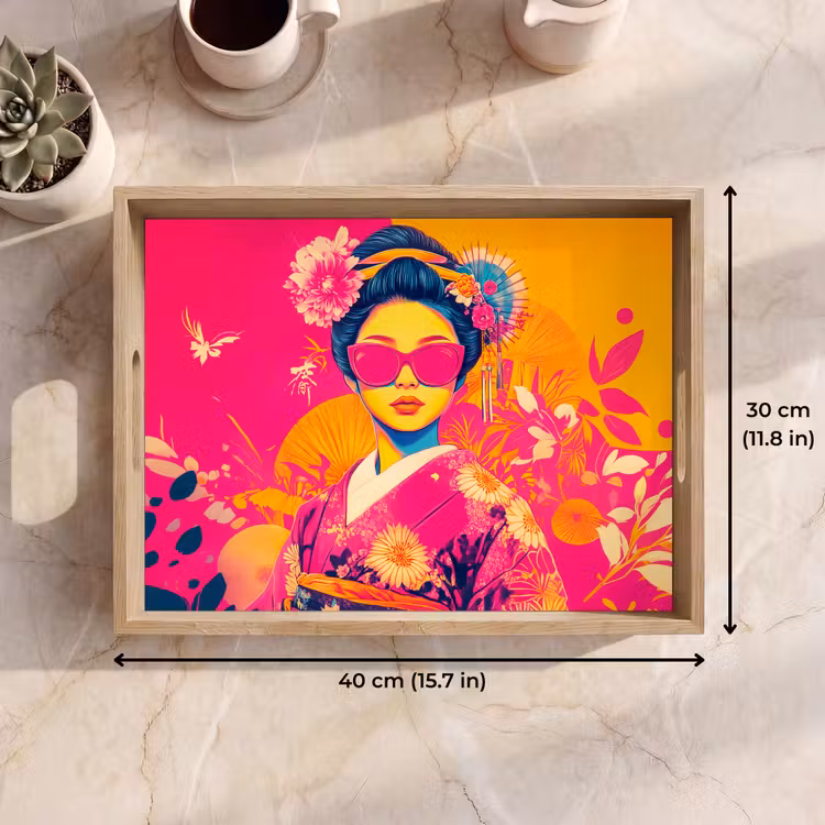 Tray - Woman - Sunglasses - Abstract - Orange — 7