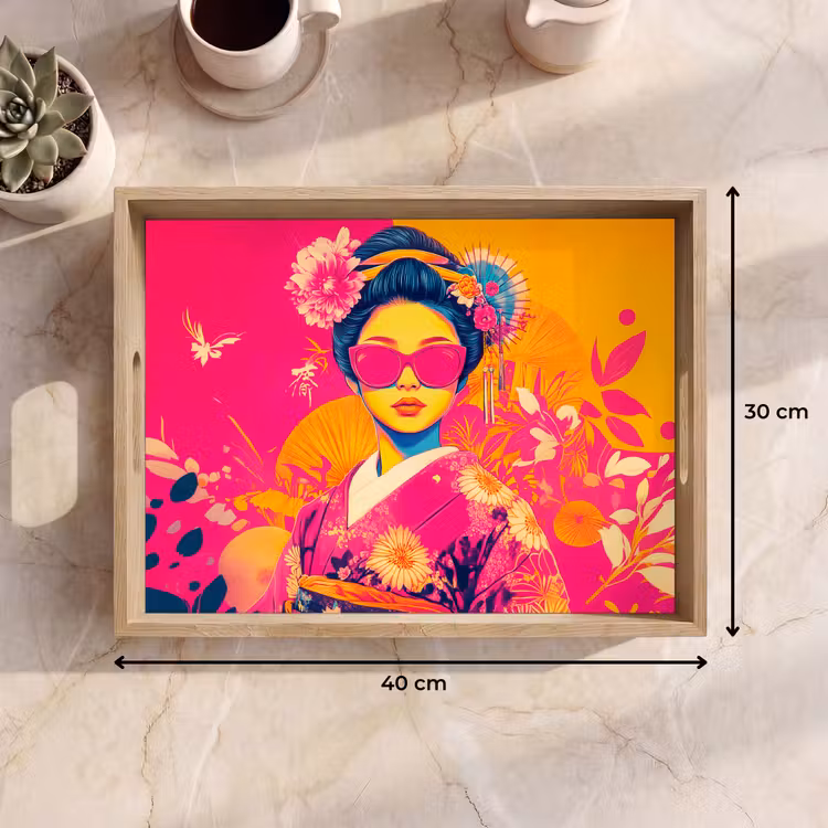 Tray - Woman - Sunglasses - Abstract - Orange — 8