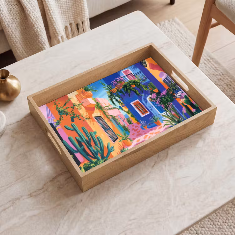 Tray - Yellow - Blue - Orange - House — 2