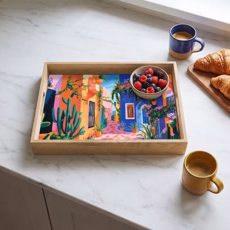 Tray - Yellow - Blue - Orange - House — 3