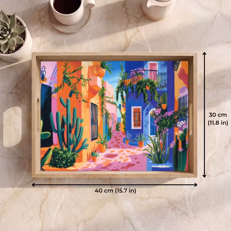 Tray - Yellow - Blue - Orange - House — 7